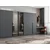 Hanah Home ormar sa reflektujućim staklom Nisa 20600, 360 cm, antracit