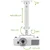 Techly Stropni nosilec za projektor Techly 380-580 mm, srebrn
