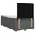 vidaXL Postelja boxspring z vzmetnico Temno siva 120 x 190 cm Blago