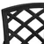 5-dijelni bistro set od lijevanog aluminija crni