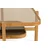 Hanah Home klub sto Olimpus 90, 90 cm, hrast / crni mermer