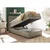 MID.YOU POSTELJA BOXSPRING 120 cm x 200 cm , tekstil peščene barve