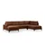 Atelier del Sofa Ugaona garnitura 90x90x155cm Kamel