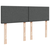 vidaXL Box spring posteljni z vzmetnico temno siv 140x190 cm blago