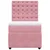 Vidaxl Box spring postelja z vzmetnico roza 90x190 cm žamet