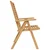 Vidaxl Stol 4 szt. Rjava 64.5 x 52 x 108 cm Trden tikov les