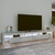 TV ormarić s LED svjetlima siva boja betona 260x36,5x40 cm