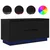 TV ormarić s LED svjetlima crni 100x41x50 cm