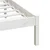 Vidaxl Posteljni okvir bel 150x200 cm trden les