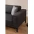 Atelier del Sofa Ugaona garnitura Horizon 85x43x207cm Tamnosiva
