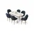 Hanah Home Trpezarijski set, 7 komada, Teget