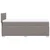 Vidaxl Box spring postelja z vzmetnico taupe 90x200 cm blago