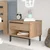 Hanah Home Noćni stočić On14-S, 53.6x42.4x44.5 cm, Orah