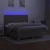 Vidaxl Box spring postelja z vzmetnico LED taupe 180x200 cm blago
