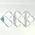 Wallity Set ogledala SETAYNA_005, 20x20cm