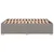 Vidaxl Posteljni okvir brez vzmetnice taupe 140x200 cm blago