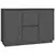 Komoda siva 111 x 34 x 75 cm od masivne borovine