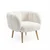 ATELIER DEL SOFA Fotelja i bočni stočić Lotus White