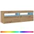 TV ormarić LED boja hrasta 120x35x40 cm konstruirano drvo