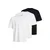 JACK & JONES Majica JJHUGO črna/bela