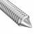 Namještajni vijci 12 pcs Srebrno M6 x 100 mm Čelik