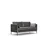Atelier del Sofa Dvosed Sino 87x90x177cm Sivi