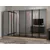 Hanah Home ormar sa reflektujućim staklom Nisa 20653, 315 cm, dore