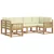 Set vanjskih sofa s jastukom 6 pcs Bijela i krem