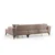 Atelier del Sofa Ugaona garnitura Hamlet 95x77x270cm Svetlobraon