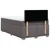 Vidaxl Box spring postelja z vzmetnico siva 120x200 cm umetno usnje
