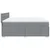 Vidaxl Box spring postelja z vzmetnico svetlo siva 200x200 cm blago