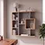 Hanah Home polica za knjige Yegane, 70,9 cm, atlantski bor / antracit