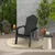 2 x vrni stol Adirondack, črne barve