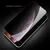 X-ONE Full Cover Extra Strong Privacy kaljeno staklo - za iPhone 15 Pro (puno ljepilo) crno