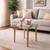 Hanah Home Soft trpezarijski sto 100 × 100 × 75 cm, hrast