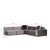 Atelier del Sofa Ugaona garnitura Lego Siva