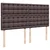 Vidaxl Box spring postelja z vzmetnico temno rjava 180x200 cm blago