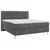 MID.YOU POSTELJA Z VZMETNICO 140 cm  x 200 cm , les, tekstil, leseni material antracit