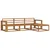 Set vanjskih sofa 4 pcs Prirodna Čvrsto drvo akacije