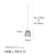 Opviq Luster Kemtel-11850, 16x16x29 cm, E27