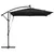 Suncobran Crna 249 x 249 x 250 cm Poliester i aluminij