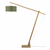 Podna svjetiljka s tamnozelenim sjenilom i Good & Mojo Montblanc konstrukcijom od bambusa