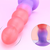 SuperLove Bumpy Silicone Anal Trainer Dildo 16cm Red-Purple