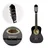 ECO TOYS Velika drvena gitara za decu, Crna