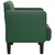 Sofa fotelja s naslonima za ruke tamno zelena 54 cm