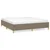 Vidaxl Posteljni okvir taupe 180x200 cm blago