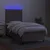 Vidaxl Box spring postelja z vzmetnico LED taupe 100x200 cm blago