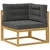 Set vanjskih sofa s jastukom 7 pcs Bijela i antracit