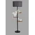 Aberto Design Podna lampa Moda, 163 cm, E27, Crna