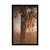 Plakat megleni jesenski gozd - 40x60 black